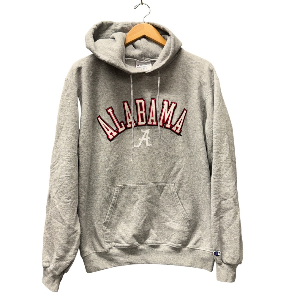 Alabama Crimson Tide‎ Hoodie Mens Adult Medium Gray Sweatshirt Champion Pullover